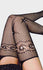 Crochet Net Rhinestone Suspender Pantyhose