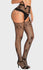 Lacey Rhinestone Fishnet Suspender Tights