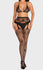 Lacey Rhinestone Fishnet Suspender Tights Set