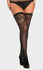 Jacquard Lace Rhinestone Thigh Highs