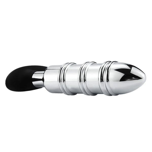 Rocket Metal Butt Plug with Silicone Anchor Base