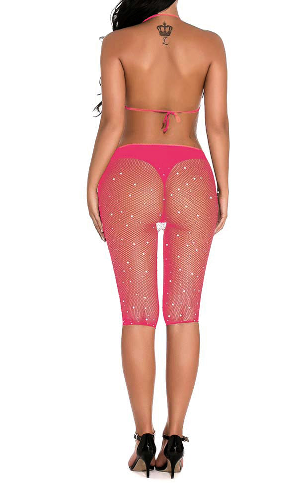 Rhinestone Short Leggings Sets