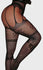 Lace and Net Crystal Suspender Pantyhose