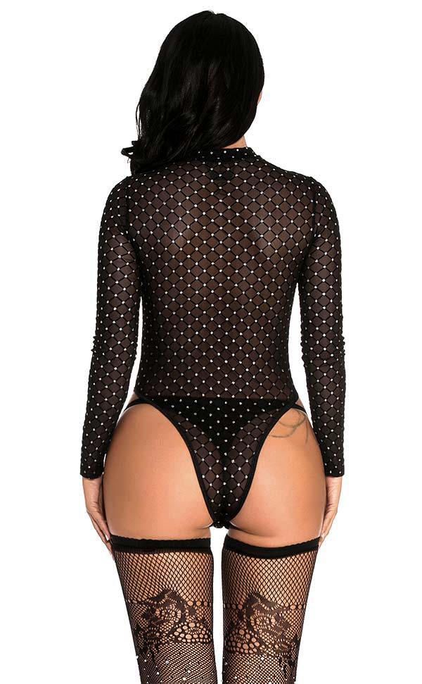 Long Sleeve Rhinestone Bodysuit Sets