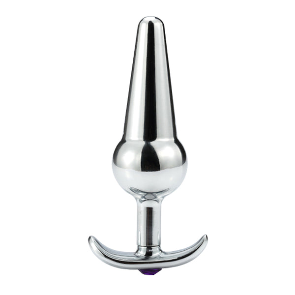 Random Jewel Color Stainless Steel Butt Plug