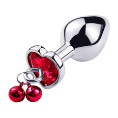 Random Jewel Color Heart-shaped Bell Butt Plug