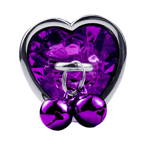 Random Jewel Color Heart-shaped Bell Butt Plug