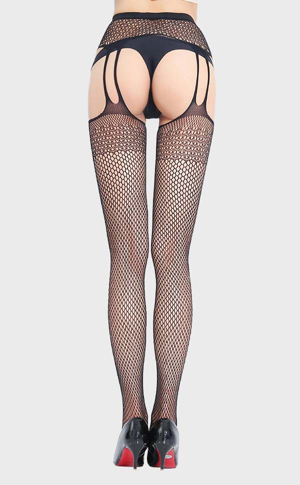 Crochet Net Suspender Pantyhose