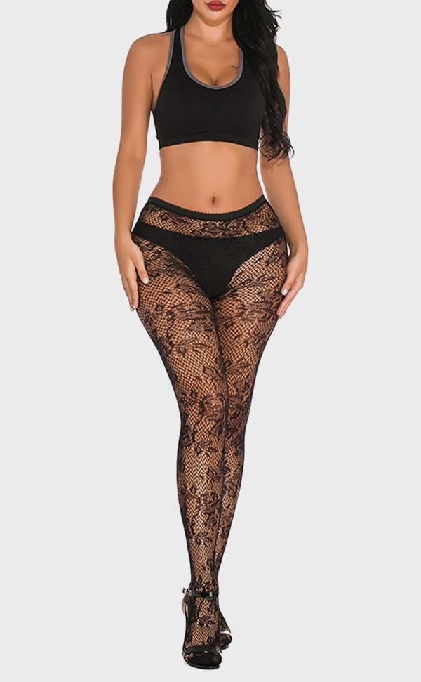 Vintage Lace Fishnet Pantyhose