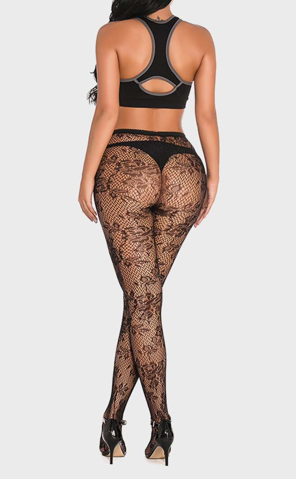 Vintage Lace Fishnet Pantyhose