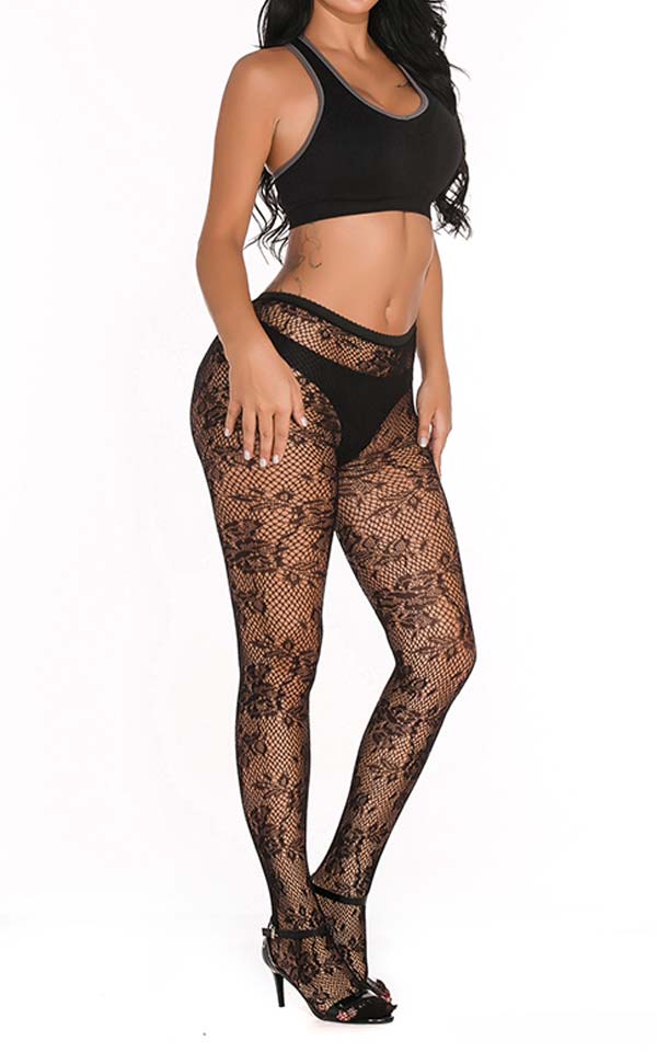 Vintage Lace Fishnet Pantyhose