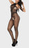 High Neck Lace Fishnet Bodystocking