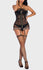 Leopard Print Fishnet Suspender Bodystocking