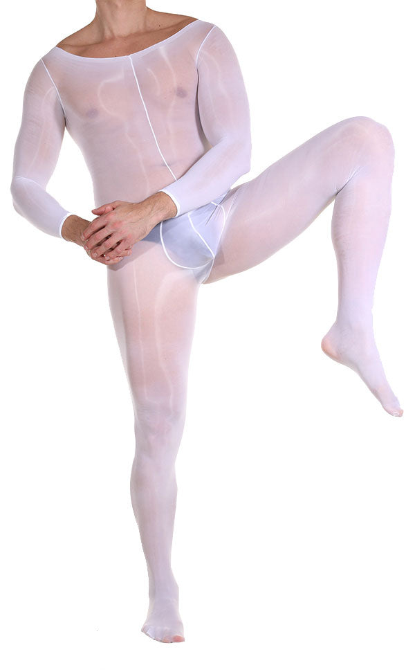 Glossy Long Sleeve Bodystocking