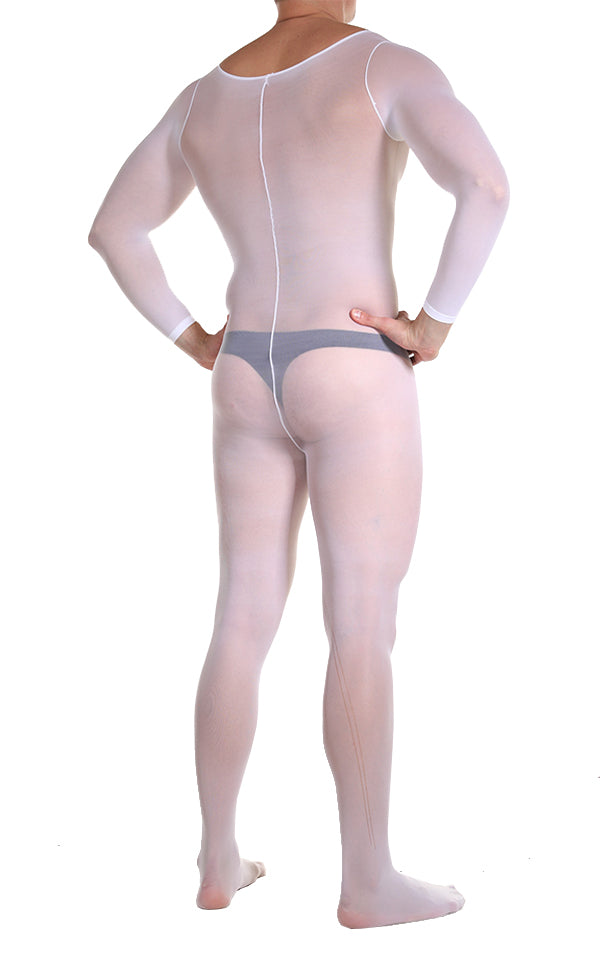 3D Sheer Long Sleeve Bodystocking