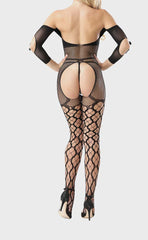 Open Cup Fishnet Bodystocking