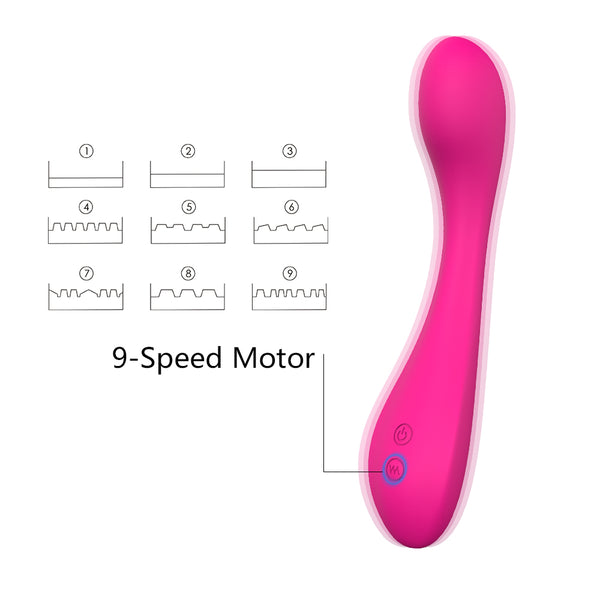 Waterproof USB Rechargeable Silicone Vibrator