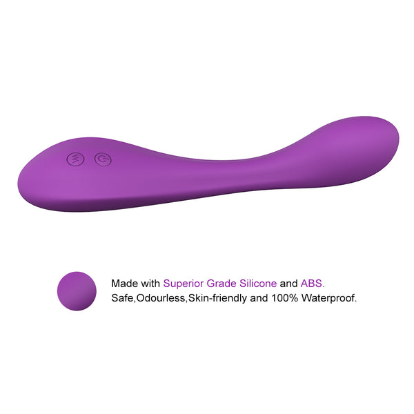 Waterproof USB Rechargeable Silicone Vibrator