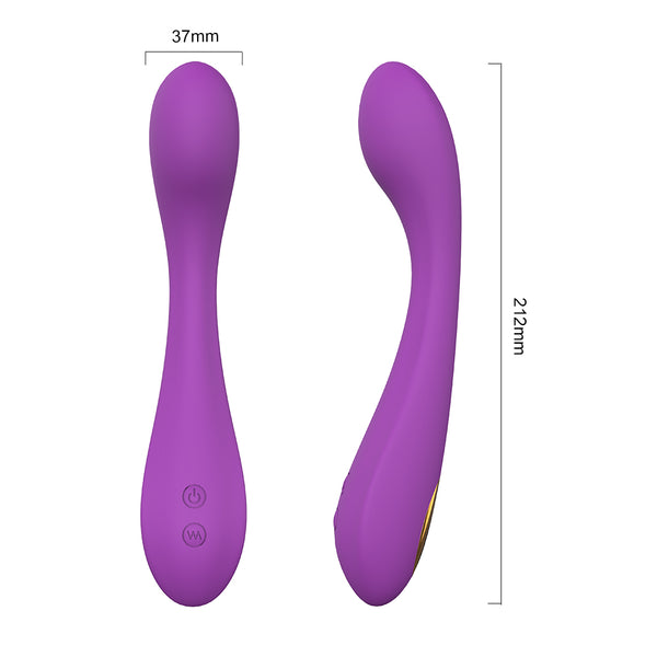 Waterproof USB Rechargeable Silicone Vibrator