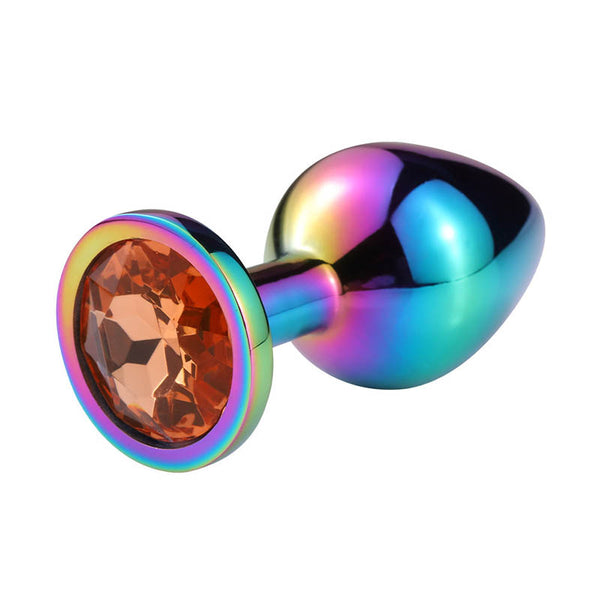 Jeweled Rainbow Princess Butt Plug, 3 Sizes