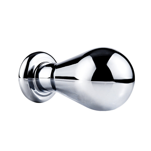 Extra Large Bulb-shaped Jeweled Metal Butt Plug