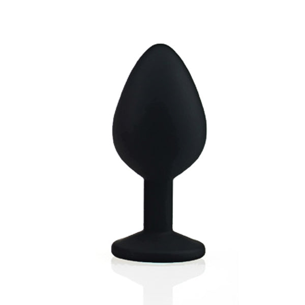 Medium Random Jeweled Color Silicone Butt Plug