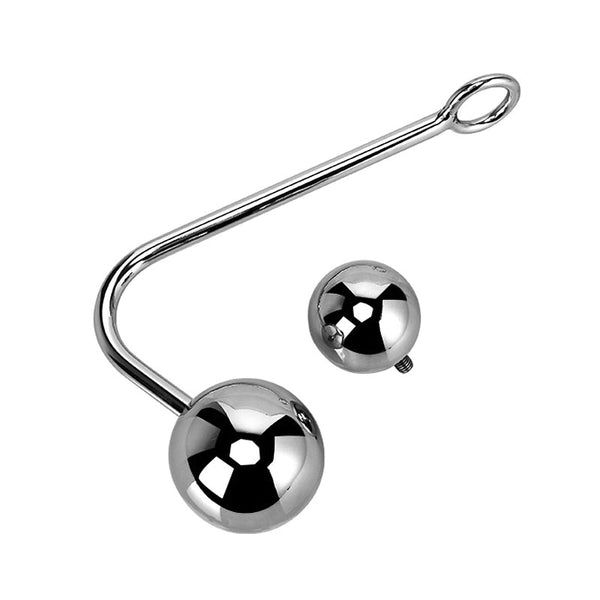 Two Alternative Balls Stainless Steel Anal Hook