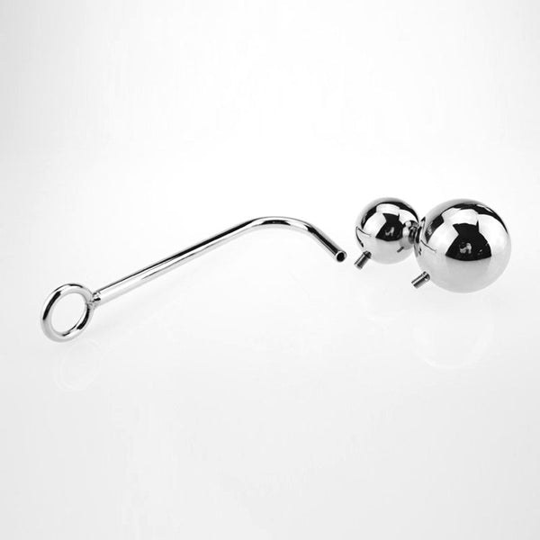 Two Alternative Balls Stainless Steel Anal Hook