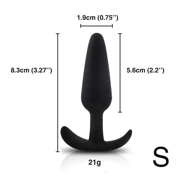 Silicone Traning Butt Plug, S, M, L