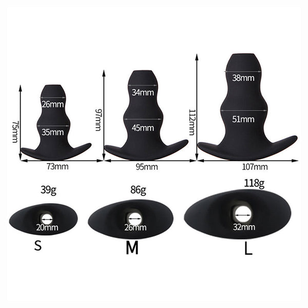 Tunel Silicone Anual Plug, S, M, L