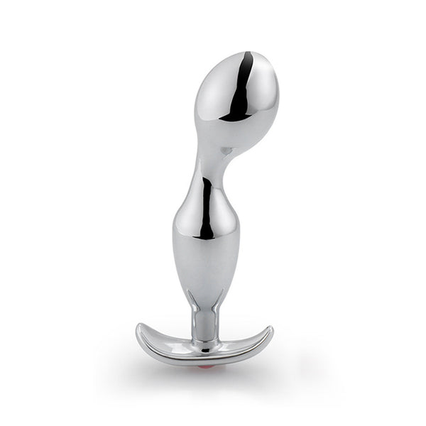 Jeweled Stainless Steel Butt Plug T-bar