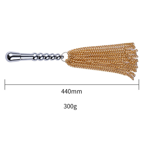 Stainless Steel Dildo with Metal Flogger