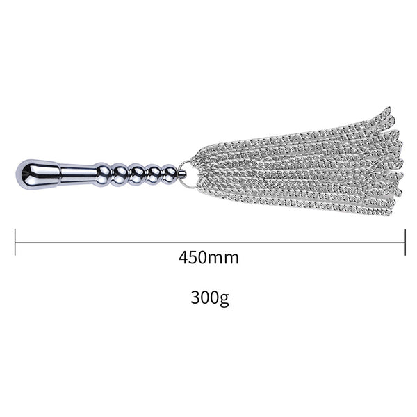 Stainless Steel Dildo with Metal Flogger