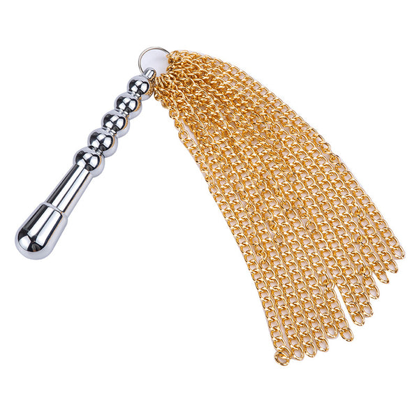 Stainless Steel Dildo with Metal Flogger