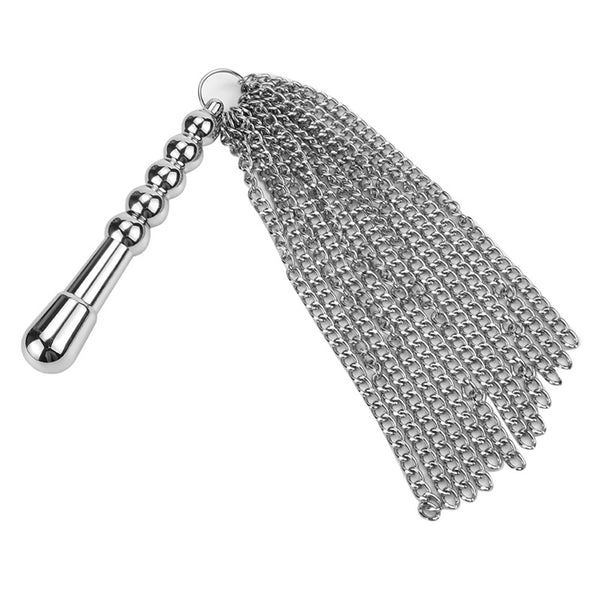 Stainless Steel Dildo with Metal Flogger