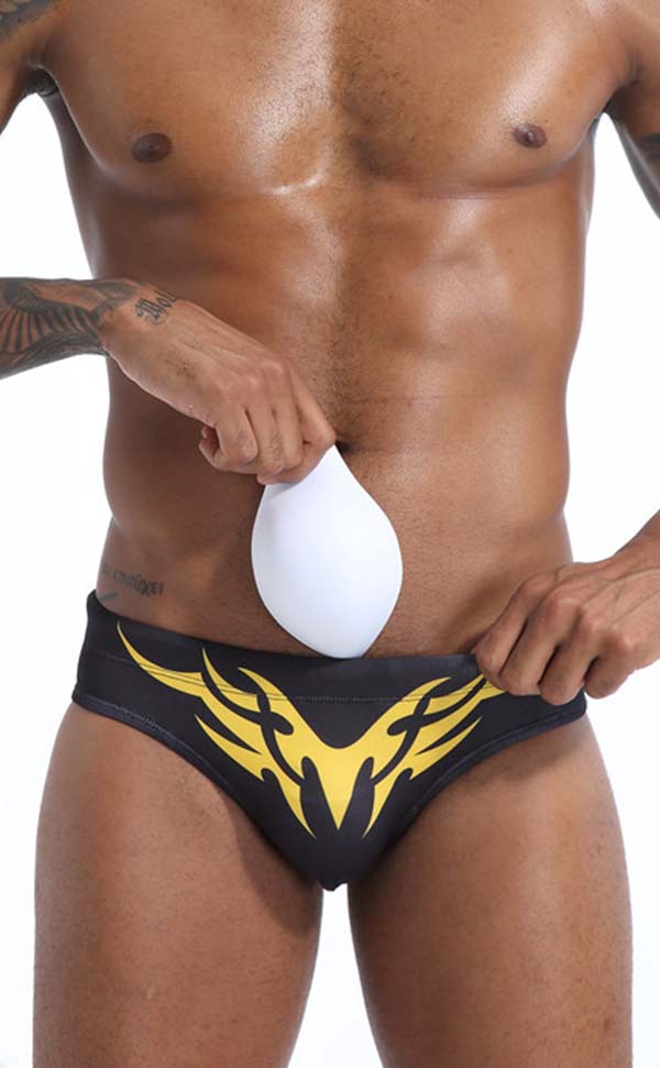 Swim Briefs with Cup Sponge Pad