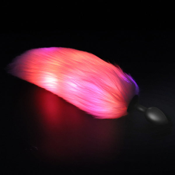 9” LED Fox Tail with Silicone Butt Plug