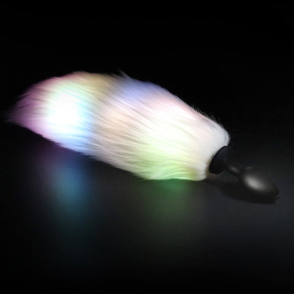 9” LED Fox Tail with Silicone Butt Plug