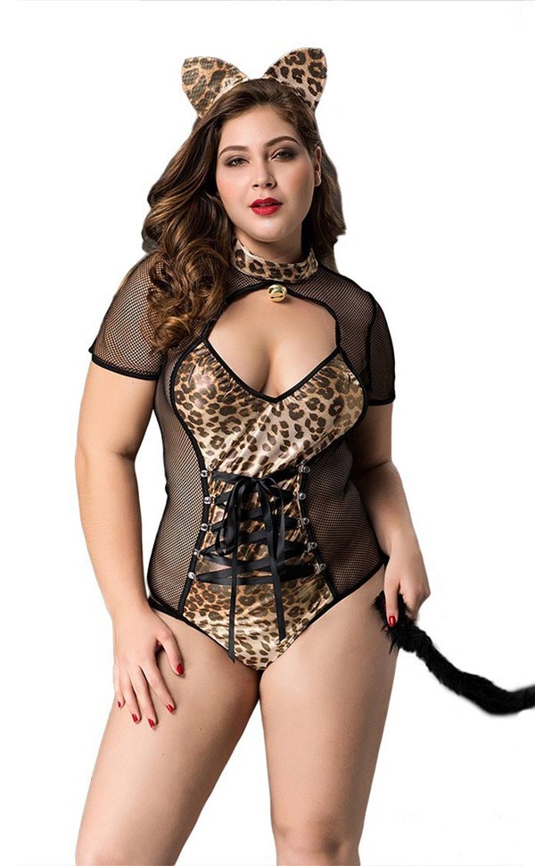 Plus Size Leopard Girl Costumes