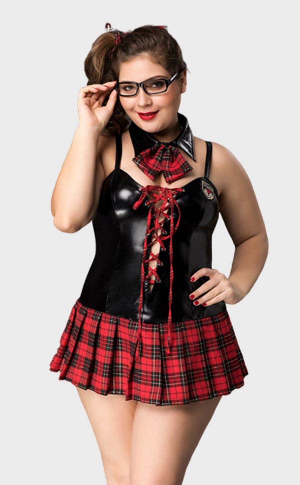 Red Tartan Schoolgirl Costumes