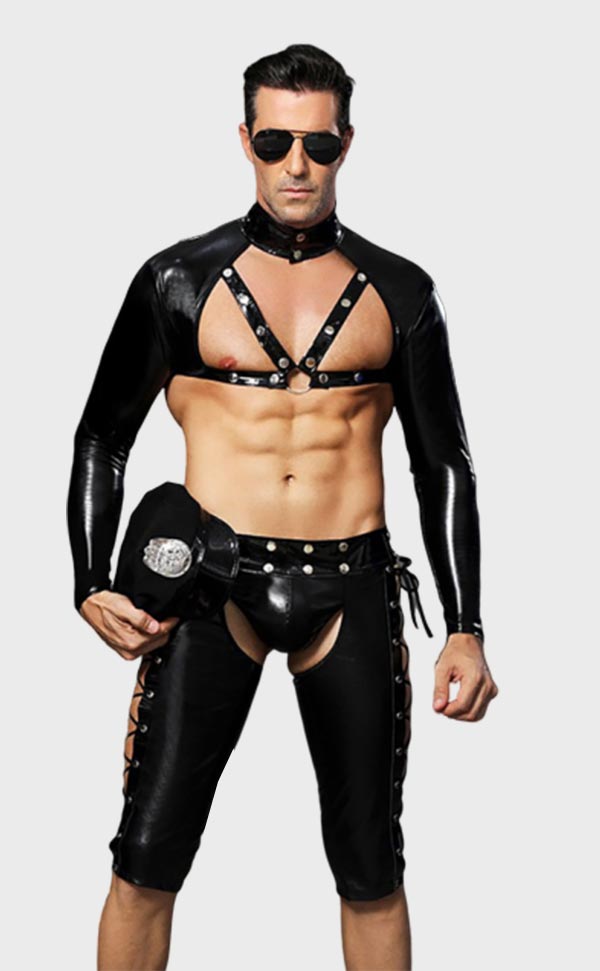 Cool Police Men Cosplay Set