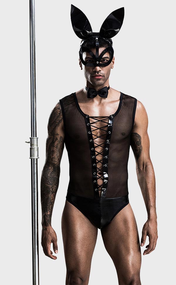 Sexy Rabbit Costume Set for Man
