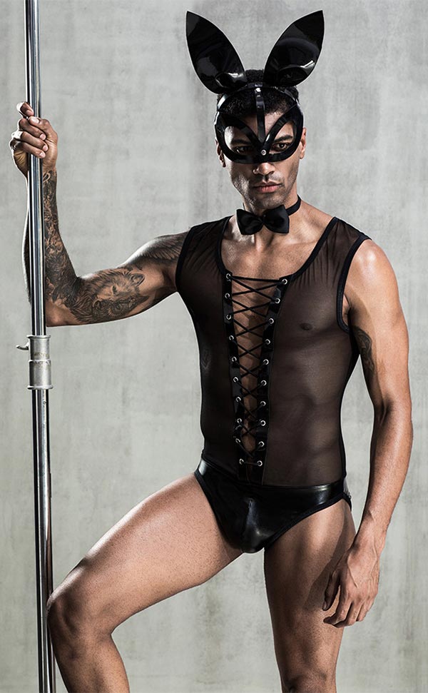 Sexy Rabbit Costume Set for Man