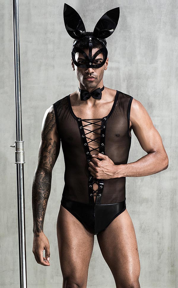 Sexy Rabbit Costume Set for Man