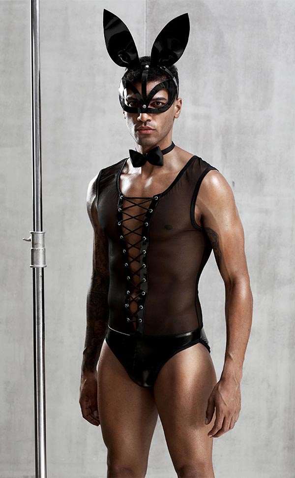 Sexy Rabbit Costume Set for Man