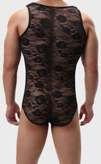 Men’s Jacquard Lace Bodysuit