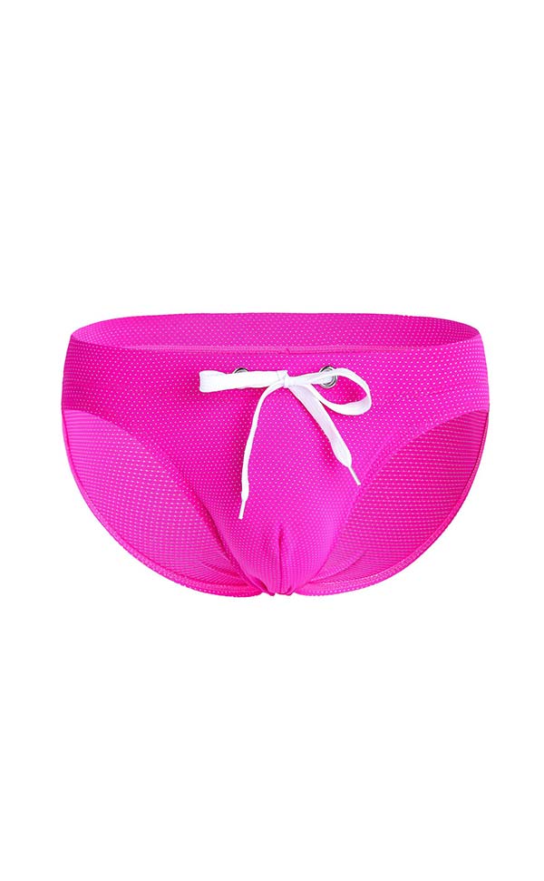Solid Color Breathable Swim Briefs