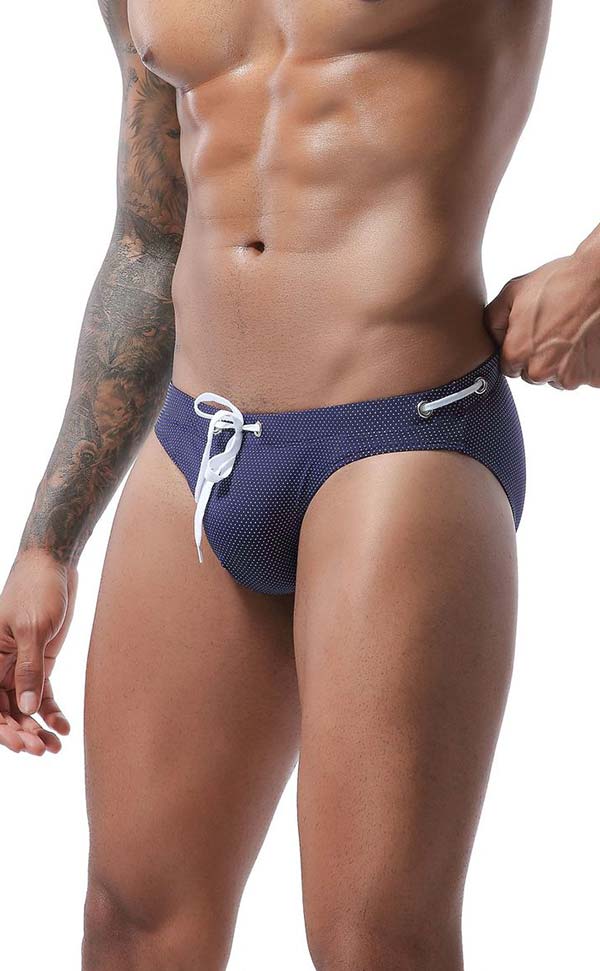 Solid Color Breathable Swim Briefs