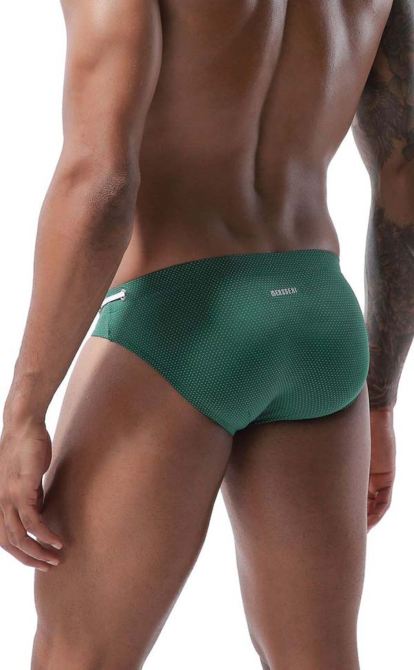 Solid Color Breathable Swim Briefs