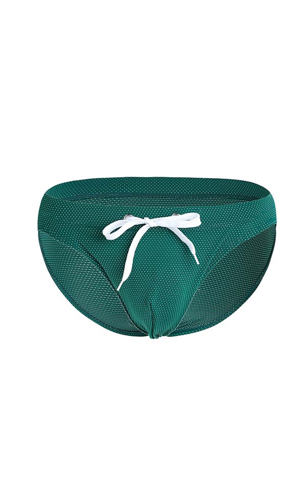 Solid Color Breathable Swim Briefs